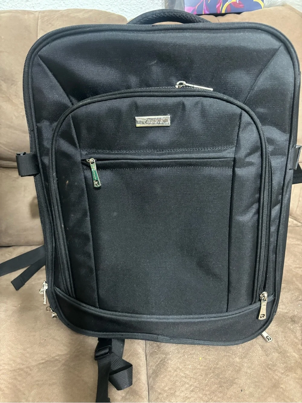 Black Relavel Makeup Backpack